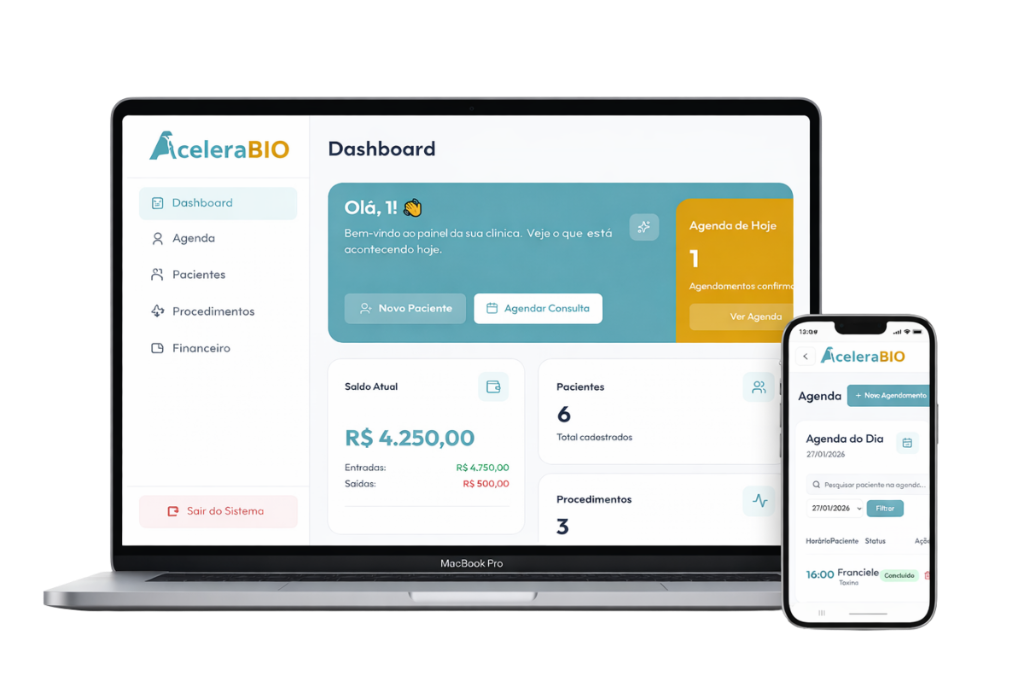 Sistema AceleraBIO Mockup